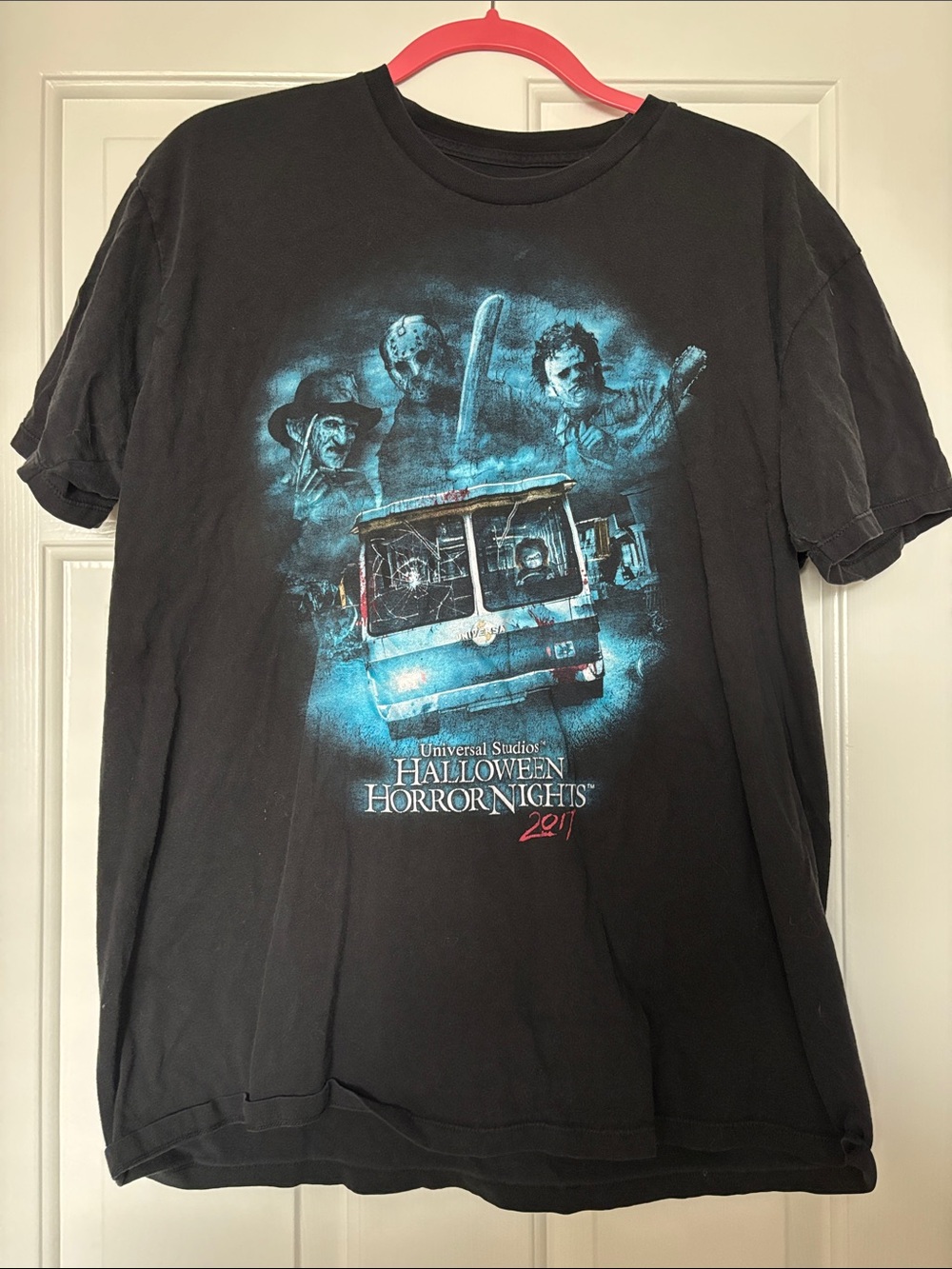 Universal Black Short-Sleeve Halloween Horror Nights 2017 Graphic Tee